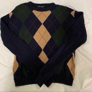 brandy melville bernadette argyle sweater
